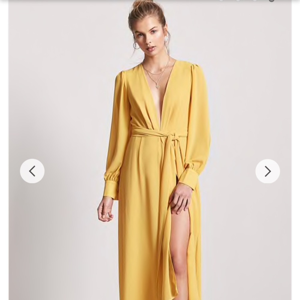 Forever 21 Semi-Sheer Tulip Maxi Dress